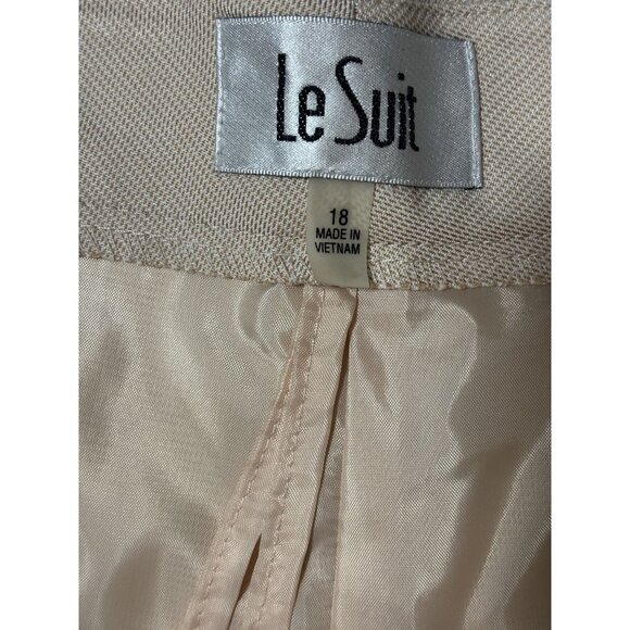 Le Suit Women’s 2-Piece Suit Set Sz 18 | Blazer & Pants Pastel Blush | MSRP $200 - Picture 12 of 15